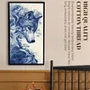 (US Local)Wolf -11CT Stamped Cross Stitch Kit(40x70cm)