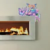 (US Local)Butterfly Girl Flowers 5D DIY Wooden Diamond Painting Door Topper (Right)