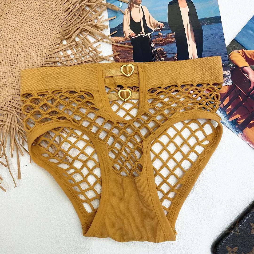 Women's Sexy Lace Underwear Plus Size Fashion Hollow Out Briefs Mid Waist Seamless Comfort Underpants Female Lingerie Panties