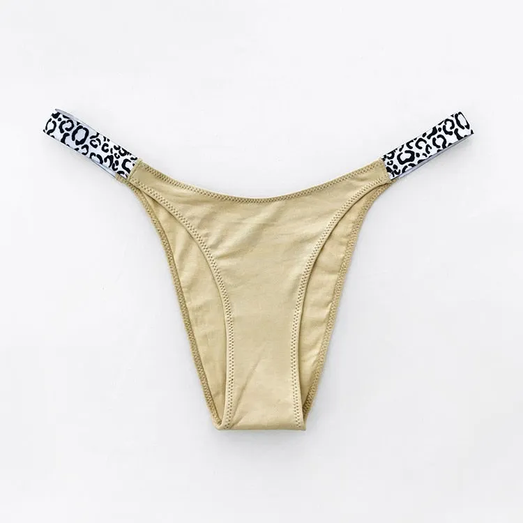 European And American New Panties Sexy Solid Color Panties Fashion Comfort Zebra G-String Low Waist Seamless Underpants Lingerie