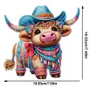 >SALE<Acrylic Special Shaped Needle Western Cattle 5D DIY Diamond Art Tabletop Decor