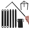 Portable Triangle Pot Holder Folding Campfire Tripod for Outdoor Folding Camping