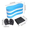 Swim Training Pull Buoy Adjustable Strap Hand Paddles 5-Layer Pull Buoy for Pool