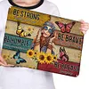 Be Badass Everyday Flower Children - Vintage Metal Signs - 20*30cm/30*40cm - Garden