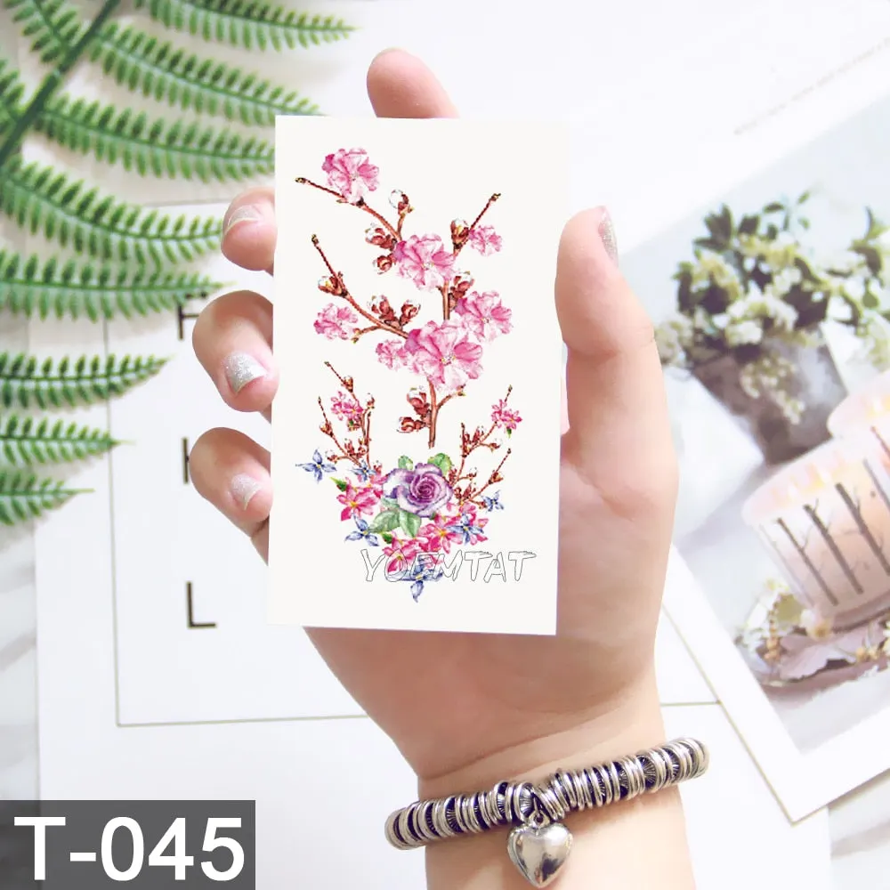 Waterproof Temporary Tattoo Sticker Cute Watercolor Cartoon Design Children Lamp Water Transfer Tatto Marine Man Girl Fake Tatoo