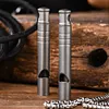 Outdoor Titanium Emergency Whistle EDC Whistle Necklace Pet Training Whistles