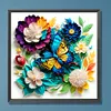 Paper Flower Butterfly-Paint By Numbers Acrylic Painting 40*40CM