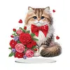 Acrylic Special Shaped Romantic Valentines Day Desktop Diamond Art Kits for Home