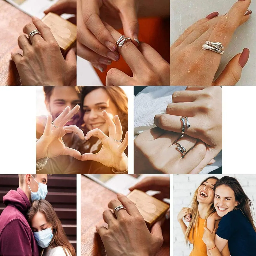 Sterling Silver Hug Ring