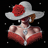 Elegant Lady -Special Shaped Diamond Painting Kit