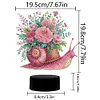 Flower Snail Diamond Painting Night Light 5D DIY Diamond Art Lamp Home Decor