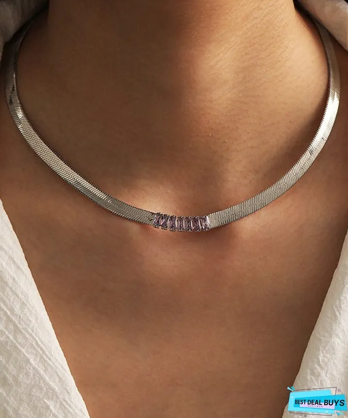 Simple Silk Copper Overgild Collar Necklace