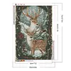 Diamond Painting-DIY Full Round Drill Elk in the Snow(70*50 CM)
