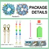 2Pcs Diamond Painted Garland Crystal Aurora Light Hanging Pendant 