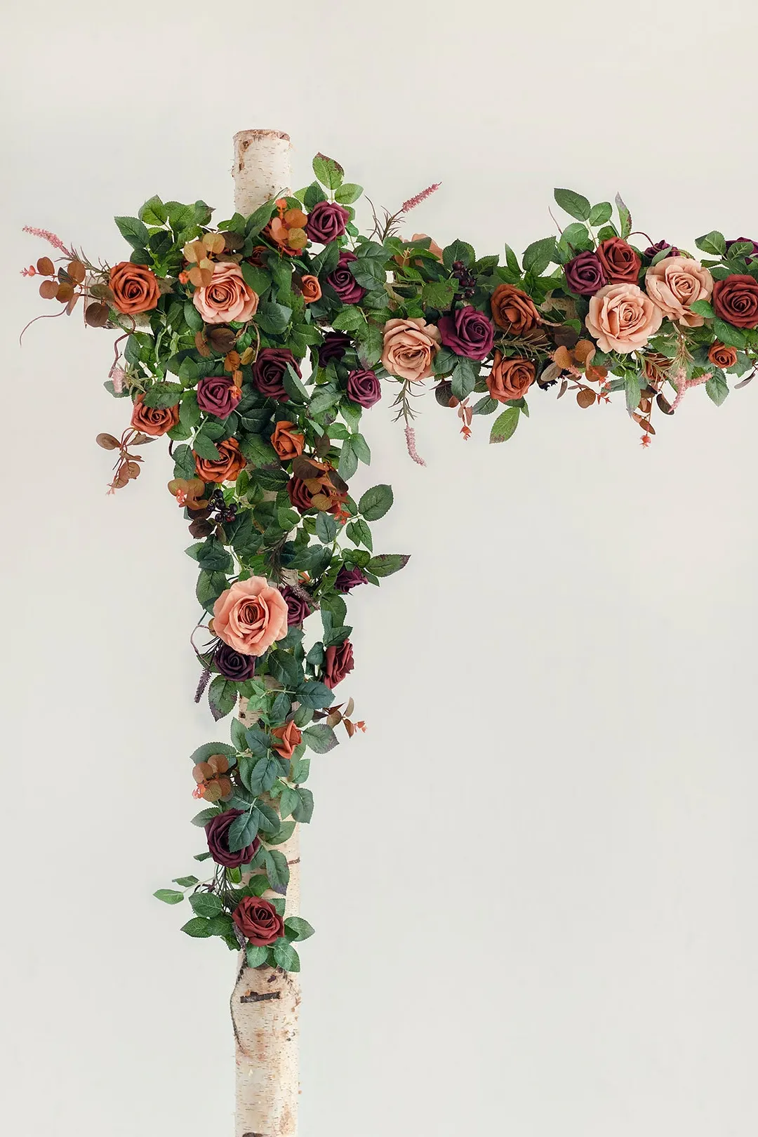 5ft Flower Garland in Sunset Terracotta