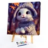 (4Pcs)Cute Animal - Paint by Numbers Acrylic Painting 20*20CM