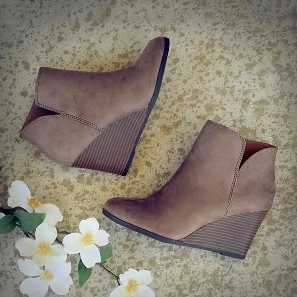 Leather Suede Vintage Boots
