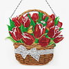 DIY Diamond Painting Hanging Wreath Kit Home Door Decor(Include Chain and Lamp Belt)