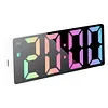 Digital Alarm Clock with LED Display Date Temperature Dimmable Snooze Battery Operated Alarm Clock for Deep Sleepers Kids Elderly Home Office
