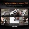 EDC Pry Bar Multitool with Bi-Directional Ratchet Screwdriver & Everlasting Pen, Wrenches, Crowbar and Box Openers Camping Accessories A Versatile Companion