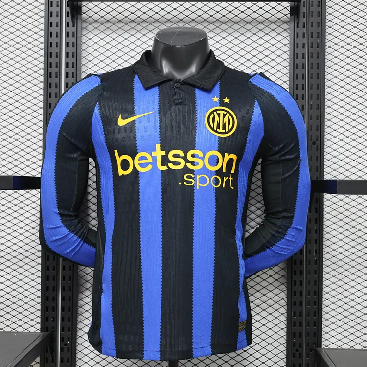 Player Version &ndash; Inter Milan 26/27 Home Football Long Sleeves Jersey