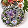 Flower Hummingbird-Embroidery Kit