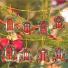 8Pcs Double Side Effect Acrylic Special Shaped Christmas Theme Xmas Trees Hanging Pendant Kits
