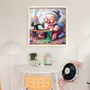 Happy Old Lady - 11CT Stamped Cross Stitch - 45*45cm