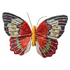 DIY Embroidered Butterfly Brooch Embroidery Butterfly Lapel Pin Clothes Decoration for Backpack Pants T-Shirt Jacket Bags Dress Jeans