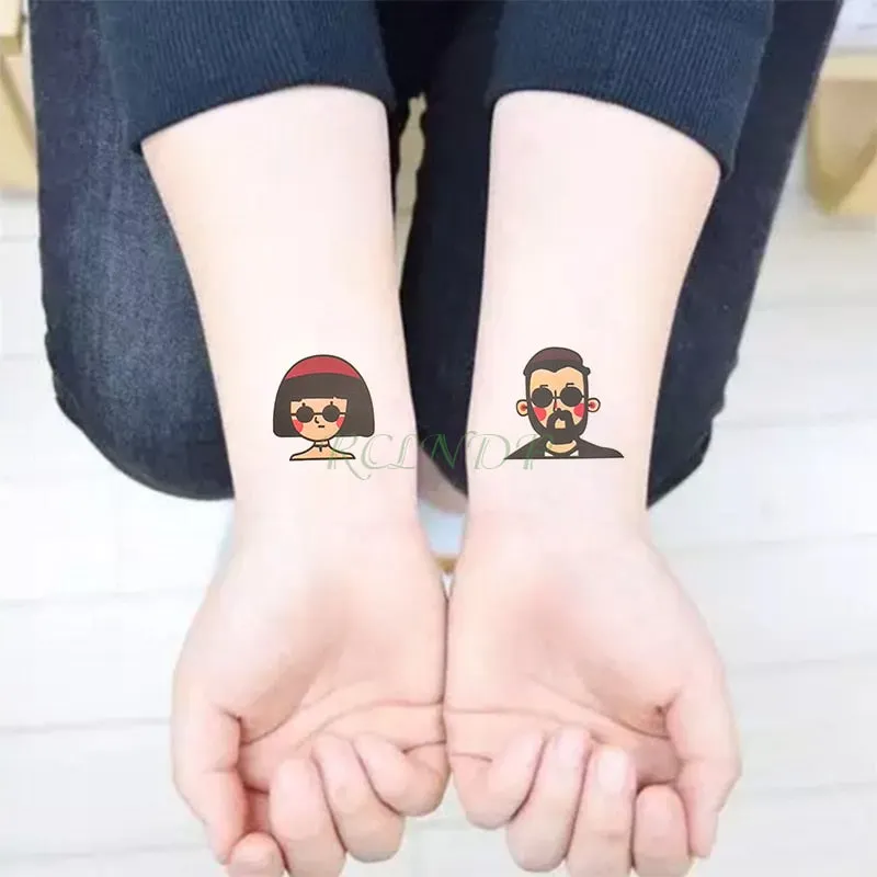 Waterproof Temporary Tattoo sticker Anime fake tatto stickers flash tatoo hand foot body art for girl men women kids