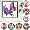 (Multi-Style)Christmas Wreath-Partial Special Shaped Diamond Painting 30*30CM