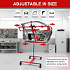 [US Local Warehouse] Multifunction Paint Stand Bumper Stand Adjustable 90 Degree Rotating Paint Holder with 4 Wheels Hang Automotive Panels Fenders Bumpers Car Parts