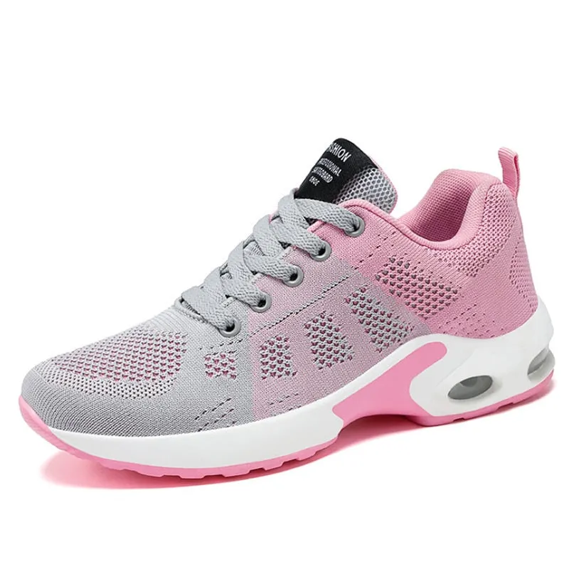 Ladies White Sneakers Female Running Shoes Breathable Casual Shoes Woman Sports Shoes Platform Sneakers Height Increase Shoes