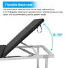 [US Local Warehouse] Medical Exam Table Adjustable Backrest Massage Table with Paper Roll Dispenser Hospital Bed for Home Use Clinic Hospital Tattoo Spa