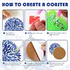 8pcs/set DIY Special Shape Diamond Painting DIY Coaster with Holder (Celadon)