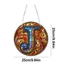 >SALE<Double Sided Letter J  Diamond Drawing Hanging Ornament for Home Decor