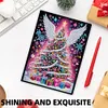 (US Local)50-Page A5 Christmas Tree Diamond Painting Notebook for Adult Holiday Gift
