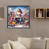 Fille Faite &Agrave; La Main-Compl&egrave;te Rond Diamant Peinture-40X40CM