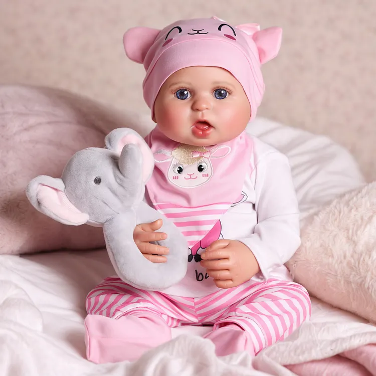 [Drink and Wet System]Babeside Quiet Bailyn 20" Reborn Vinyl Baby Little Infant Girl Warm Partner