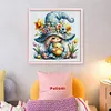 (Multi Style)Gnome Holding A Duckling-Full Embroidery 3 Strands 11CT Stamped Cross Stitch-50*50CM