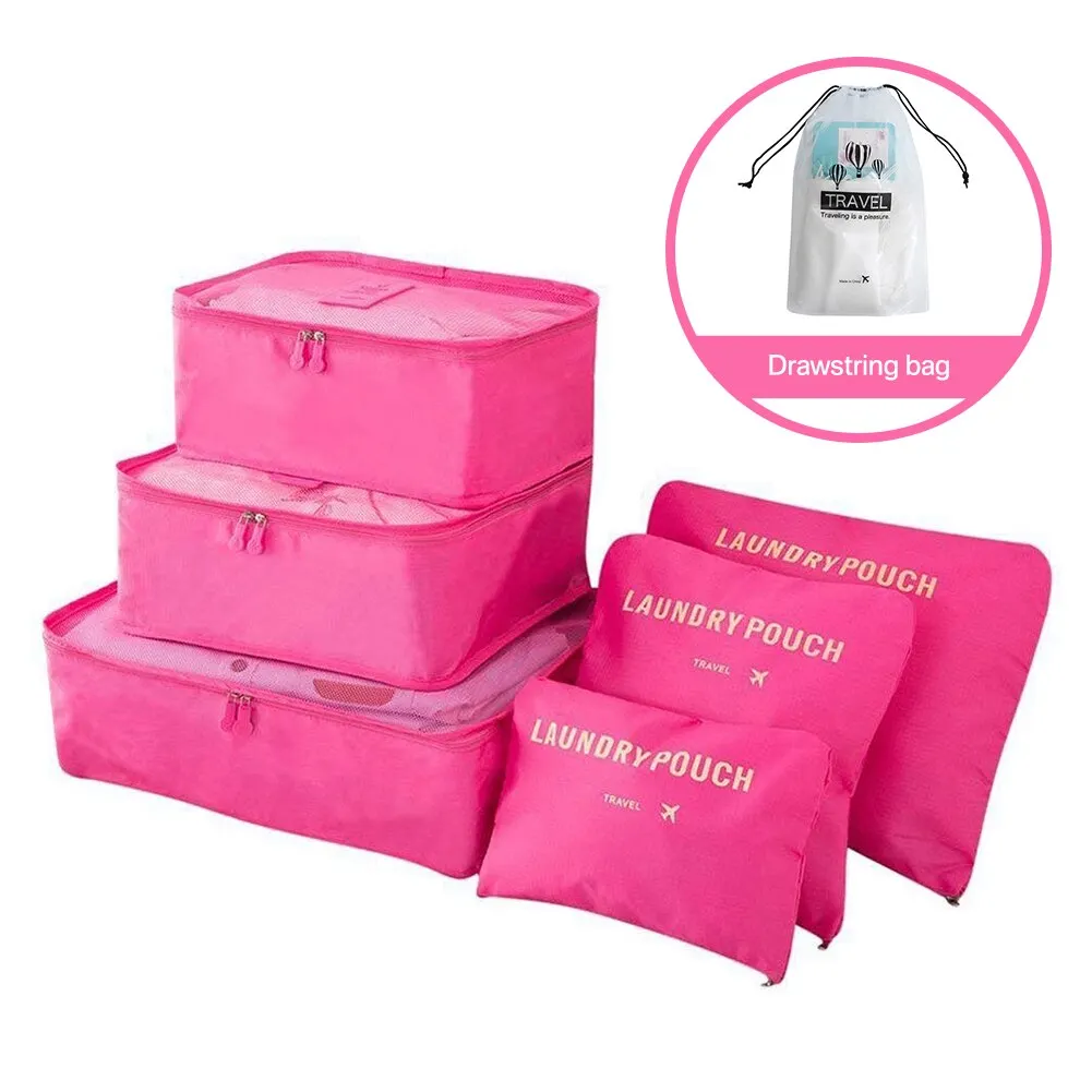 Athvotar Travel Storage Bag Set for Clothes Tidy Organizer Wardrobe Suitcase Pouch Travel Organizer Bag Case Shoes Packing Cube Bag