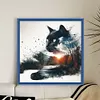 (Stamped/Counted) Cat Scenery-11CT Cross Stitch 40*40cm