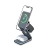3 In 1 Magnetic Wireless Charger Stand Pad for iPhone 15 14 13 Samsung Galaxy Watch IWatch Foldable Fast Charging Dock Station