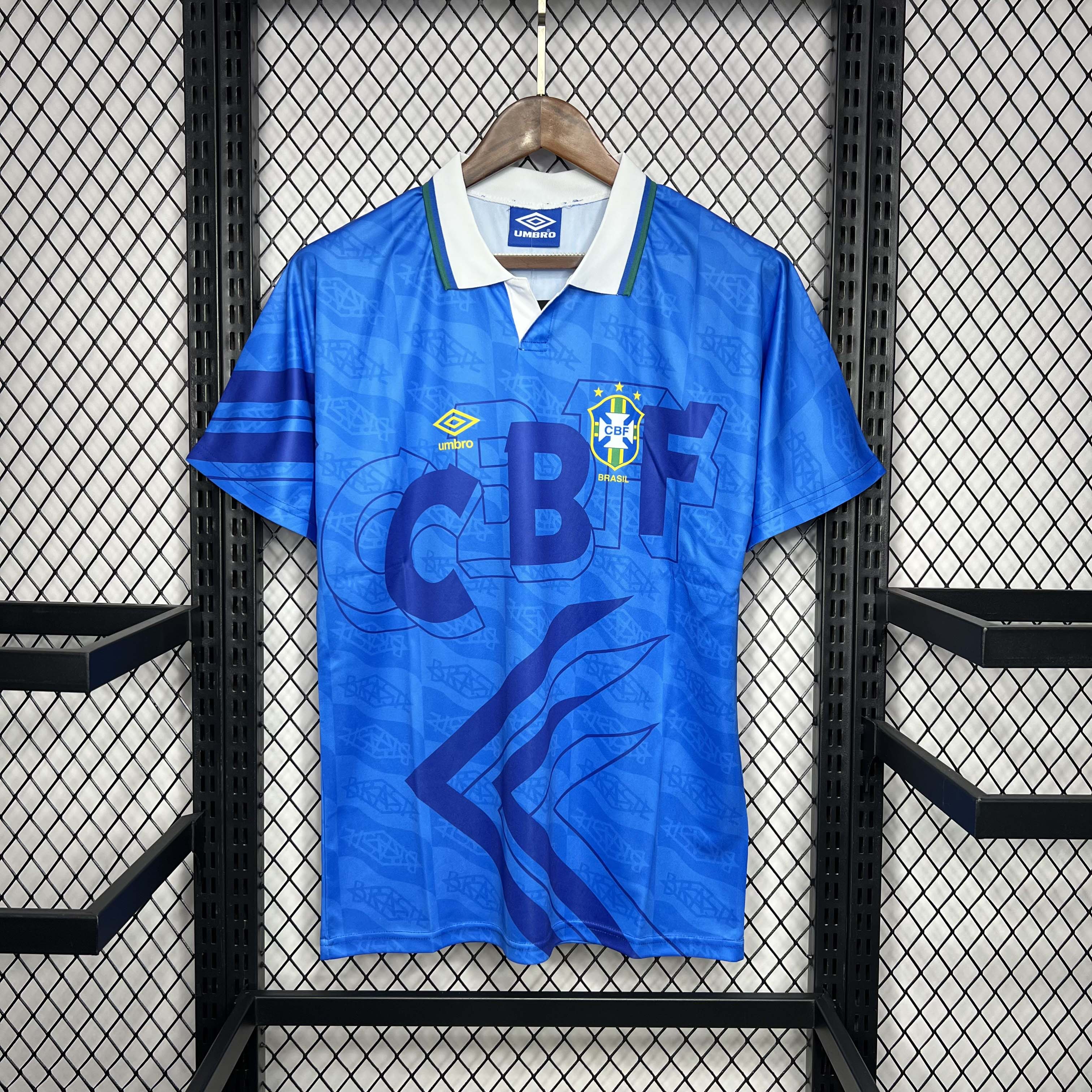 1991-1993 Retro Brazil Away Football Shirt 1:1 Thai Quality