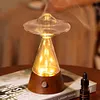 Flying Saucer Cold Aromatherapy Diffuser | No-fire Aromatherapy Diffuser + Soft Night Light Rechargeable Portable Aromatherapy Diffuser