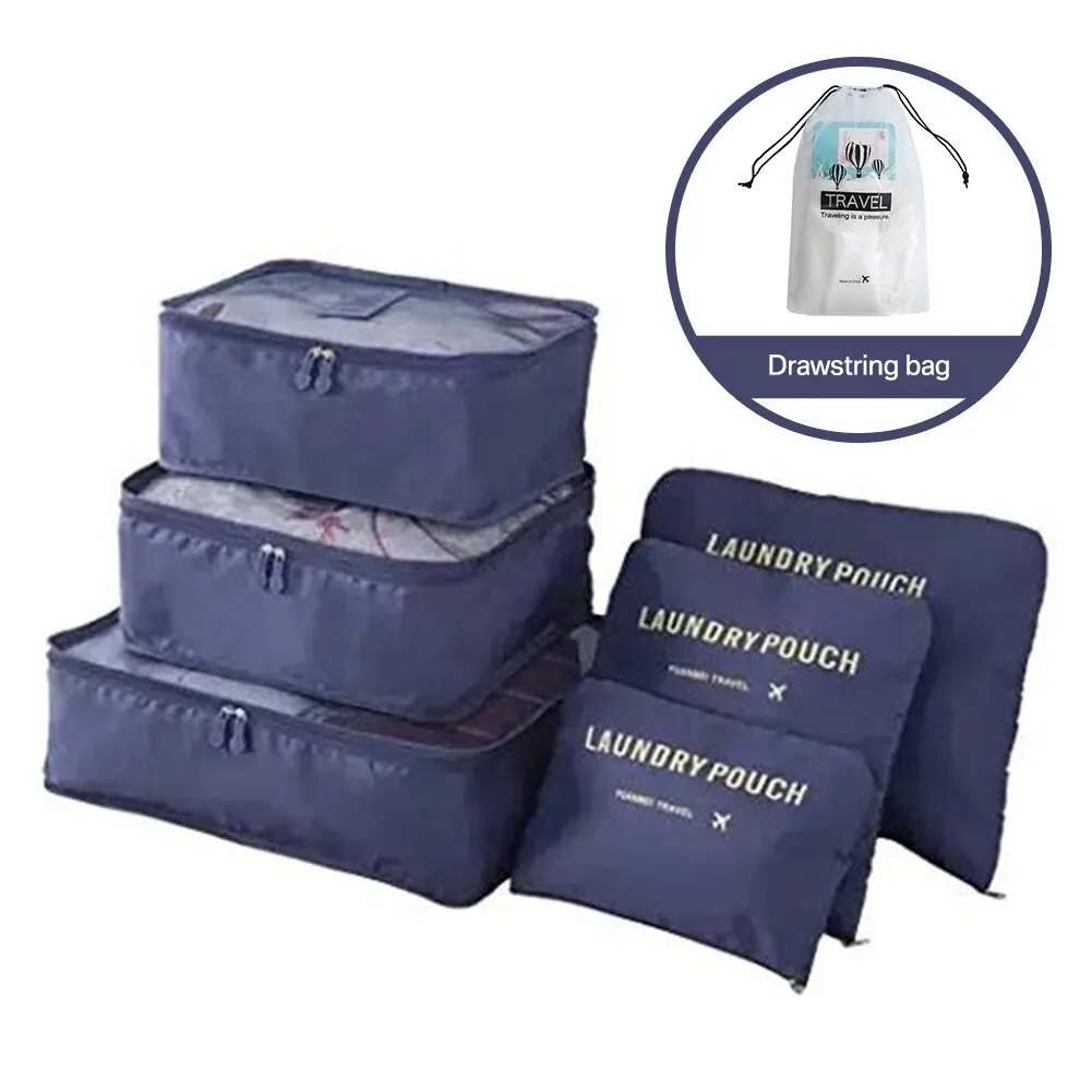 Athvotar Travel Storage Bag Set for Clothes Tidy Organizer Wardrobe Suitcase Pouch Travel Organizer Bag Case Shoes Packing Cube Bag