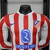 2025-2026 Long Sleeve Player Version Atletico Madrid Home Football Shirt 1:1 Thai Quality