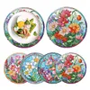 4Pcs Diamond Painting Coasters Bloom Flowers DIY Diamond Art Crafts Projects