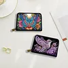 2pcs Animal Pattern Diamond Painting Fashion Card Holder Compact Coin Purse