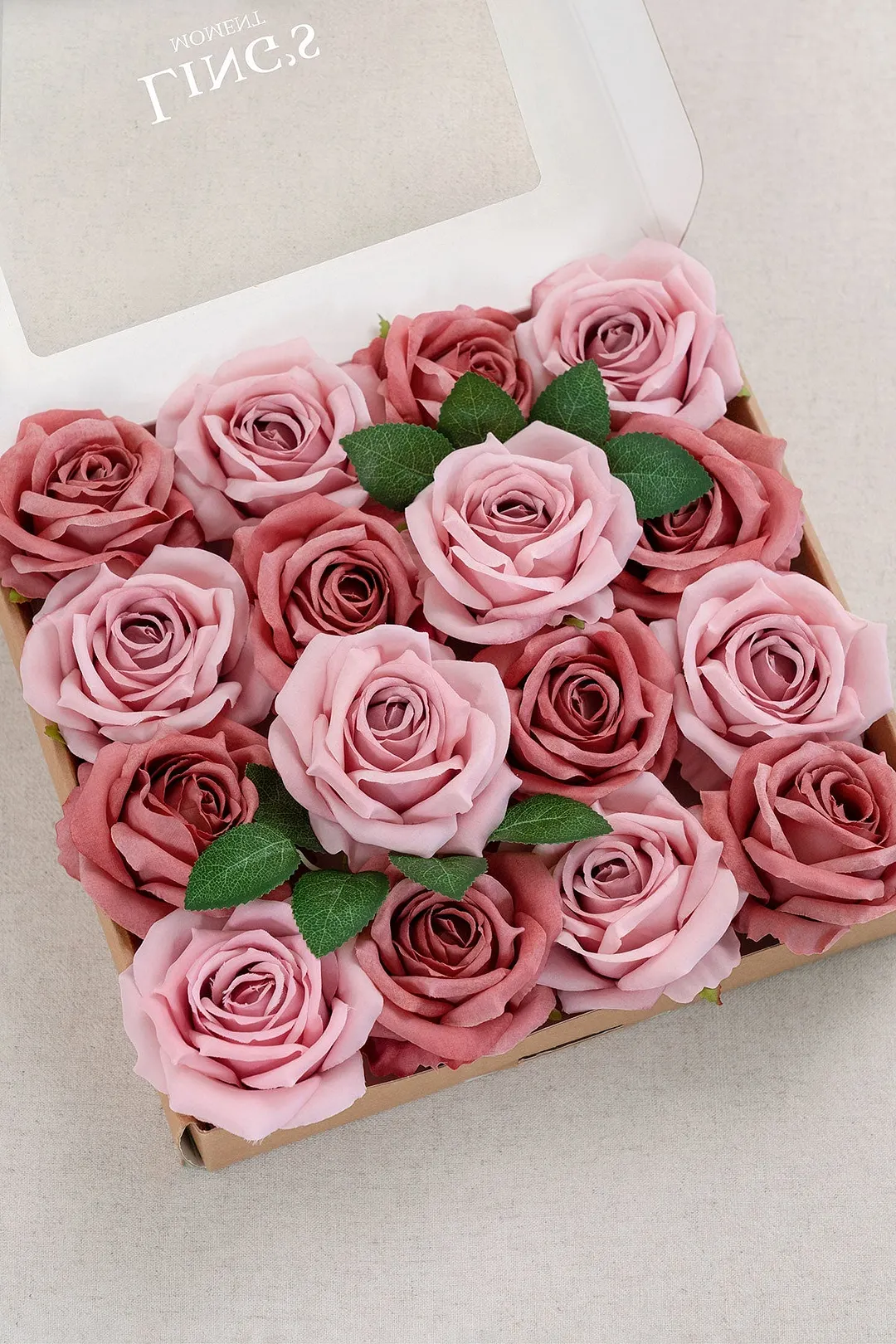 3.5" Silk Vendela Rose with Stem - 8 Styles